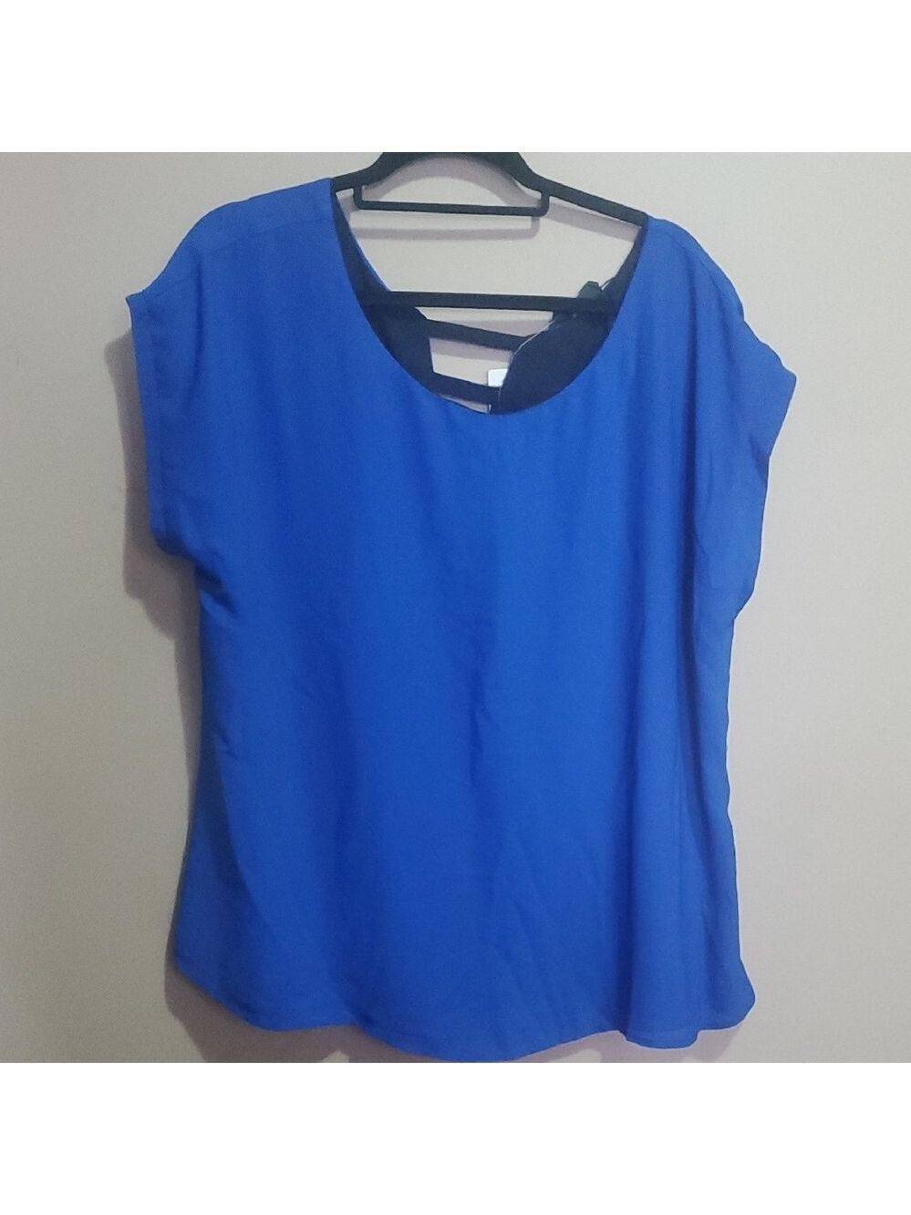 Michel Studio Royal Blue Women's Blouse Size 16